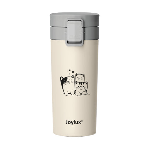 Термокружка 380мл, JOYLUX CLASSIC CAT, нержавеющая сталь SUS304, 700272