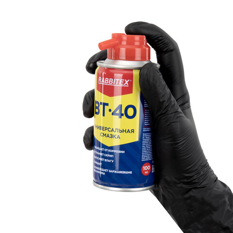 Смазка универсальная проникающая BT-40 (аналог WD-40) 100 мл, аэрозоль с трубочкой, RABBITEX (РАББИТЕКС), 700295 - фото 5