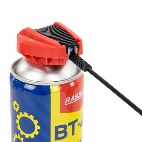 Смазка универсальная проникающая BT-40 (аналог WD-40) 450 мл, УМНЫЙ РАСПЫЛИТЕЛЬ, RABBITEX (РАББИТЕКС), 700298 - фото 6