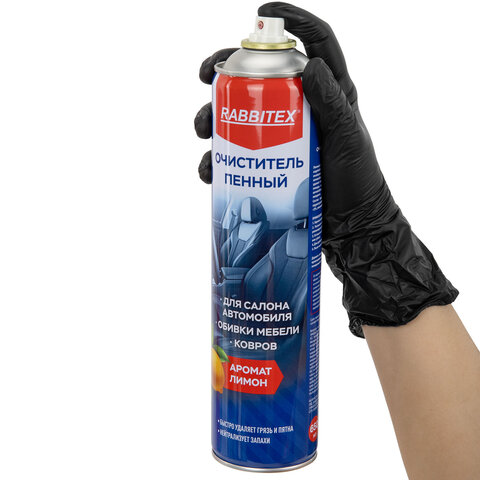Очиститель пенный для обивки мебели и салона автомобиля 650 мл, ЛИМОН, аэрозоль, RABBITEX (РАББИТЕКС), 700306 - фото 6