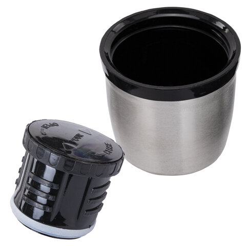 Термос 0,6л, BOOMHOUSE DARKBLUE, нерж. сталь SUS304, молотковая эмаль, крышка/кружка, синий, 700309