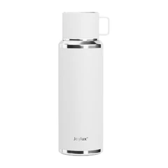 Термос 0,75 л JOYLUX (ДЖОЙЛЮКС) ULTRA, нержавеющая сталь SUS316, крышка/<wbr/>кружка, питейник, сито, белый матовый, 700315