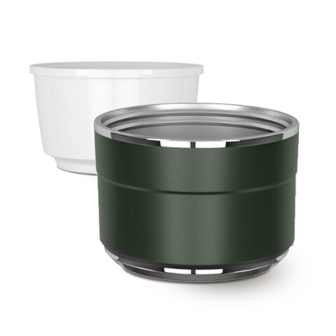 Термос 2,0л TAIGARU TRAVEL нерж. сталь SUS304, 2 кружки, скрытая ручка,ситечко,темно-зеленый, 700316