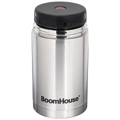 Термос 0,8 л для еды/<wbr/>напитков с широким горлом, BOOMHOUSE (БУМХАУС) WIDE, нержавеющая сталь SUS304, серебристый, 700319