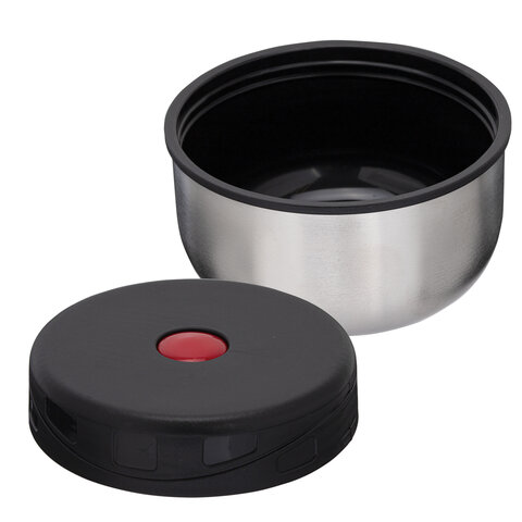 Термос 1л для еды/напитков с широким горлом, BOOMHOUSE WIDE, нерж. сталь SUS304, серебрист, 700320