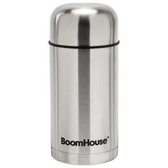 Термос 1 л для еды/<wbr/>напитков с широким горлом, BOOMHOUSE (БУМХАУС) WIDE, нержавеющая сталь SUS304, серебристый, 700320