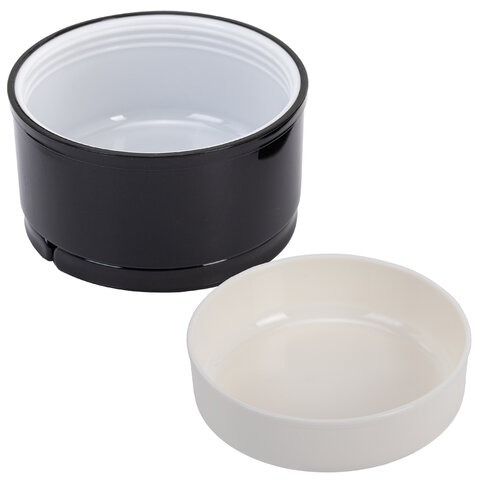 Термос 1л для еды/напитков с широким горлом, BOOMHOUSE LUNCH, нерж. сталь SUS304, черный, 700327