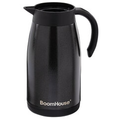 Чайник-термос 1 л, BOOMHOUSE (БУМХАУС) COFFEE BREAK, нержавеющая сталь SUS304, черный, ТЕРМОЧАЙНИК, 700328