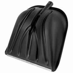 Лопата снеговая 40&times;39 см БЕЗ ЧЕРЕНКА &laquo;КУПЕЦ&raquo; с планкой, прочная, применяется для зерна, керамзита, щебня, ГРАНДМАСТЕР, 700336