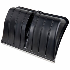 Лопата снеговая 54&times;37 см БЕЗ ЧЕРЕНКА &laquo;БОГАТЫРЬ&raquo; СУПЕРПРОЧНАЯ, БОЛЬШАЯ, алюминиевая планка, ГРАНДМАСТЕР, 700337