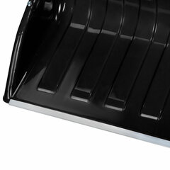 Лопата снеговая СКРЕПЕР 70&times;47 см пластиковый ЧЕРНЫЙ, алюминиевая планка, рукоятка 110 см, СУПЕРПРОЧНЫЙ, ГРАНДМАСТЕР, 700342