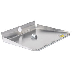 Лопата снеговая трехбортная 46&times;35 см, ЛА-3б алюминий 1,5 мм, планка металлическая на клепках, БЕЗ ЧЕРЕНКА, ГРАНДМАСТЕР, 700344