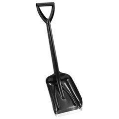 Лопата снеговая 20&times;26 см УНИВЕРСАЛЬНАЯ с планкой, прочная, пластиковая с V-ручкой, длина 70 см, для дома, авто, детей, ГРАНДМАСТЕР, 700347