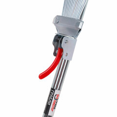 Грабли веерные проволочные раздвижные, 15 зубьев, ширина 15-58 см, черенок 115 см, ГРАНДМАСТЕР, 700348