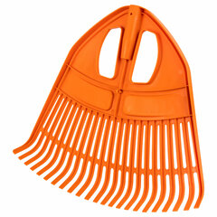 Грабли веерные пластиковые 23 зуба &laquo;ПАВЛИН&raquo;, ширина 50&times;42 см, БЕЗ ЧЕРЕНКА, тулейка 25 мм, ГРАНДМАСТЕР, 700350