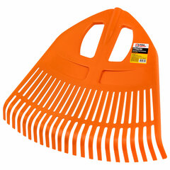 Грабли веерные пластиковые 23 зуба &laquo;ПАВЛИН&raquo;, ширина 50&times;42 см, БЕЗ ЧЕРЕНКА, тулейка 25 мм, ГРАНДМАСТЕР, 700350