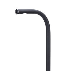 Совок для мусора 28&times;19см металл, ПРОЧНЫЙ высокая Г-образная ручка 75см, порошковый окрас, темно-серый, дом, офис, улица, ГРАНДМАСТЕР, 700351