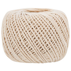 Шпагат хлопковый для прошивки документов, вязания, макраме, длина 200 м, диаметр 2 мм, BRAUBERG, 700363