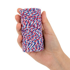 Нить хлопчатобумажная для прошивки документов, ТРИКОЛОР, диаметр 1,6 мм, длина 120 м, BRAUBERG, 700364