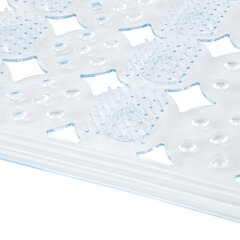 Коврик для ванны противоскользящий 70&times;36см, &laquo;Бусины&raquo;, прозрачный, ПВХ, присоски, PRIMILA (ПРИМИЛА), 700366