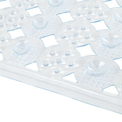 Коврик для ванны противоскользящий 70&times;36см, &laquo;Бусины&raquo;, прозрачный, ПВХ, присоски, PRIMILA (ПРИМИЛА), 700366