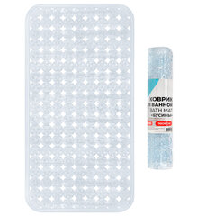 Коврик для ванны противоскользящий 70&times;36см, &laquo;Бусины&raquo;, прозрачный, ПВХ, присоски, PRIMILA (ПРИМИЛА), 700366