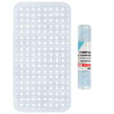 Коврик для ванны противоскользящий 70х36см, "Бусины", прозрачный, ПВХ, присоски, PRIMILA (ПРИМИЛА), 700366