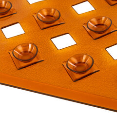 Коврик для ванны противоскользящий 70&times;40 см, &laquo;Квадраты&raquo;, прозрачно-коричневый, ПВХ, PRIMILA (ПРИМИЛА), 700367