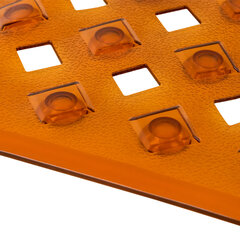 Коврик для ванны противоскользящий 70&times;40 см, &laquo;Квадраты&raquo;, прозрачно-коричневый, ПВХ, PRIMILA (ПРИМИЛА), 700367