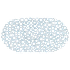 Коврик для ванны противоскользящий 69&times;35см, &laquo;Кольца&raquo;, овальный, прозрачный, ПВХ, PRIMILA (ПРИМИЛА), 700372