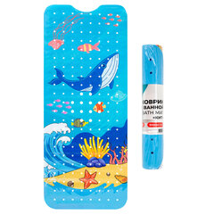 Коврик для ванны противоскользящий 100&times;40 см, с печатью &laquo;Кит&raquo;, ПВХ, присоски, PRIMILA (ПРИМИЛА), 700377