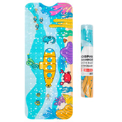 Коврик для ванны противоскользящий 100&times;40 см с рисунком &laquo;Батискаф&raquo;, ПВХ, присоски, PRIMILA (ПРИМИЛА), 700378