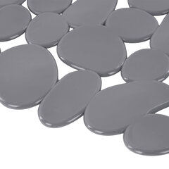 Коврик для ванны противоскользящий 70&times;36 см, &laquo;Галька&raquo;, темно-серый, ПВХ, присоски, PRIMILA (ПРИМИЛА),700379