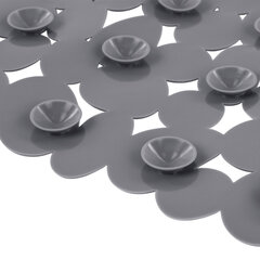 Коврик для ванны противоскользящий 70&times;36 см, &laquo;Галька&raquo;, темно-серый, ПВХ, присоски, PRIMILA (ПРИМИЛА),700379