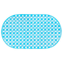 Коврик для ванны противоскользящий 69&times;39 см, &laquo;Ротанг&raquo;, овальный, голубой, ПВХ, PRIMILA (ПРИМИЛА), 700384