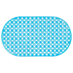 Коврик для ванны противоскользящий 69&times;39 см, &laquo;Ротанг&raquo;, овальный, голубой, ПВХ, PRIMILA (ПРИМИЛА), 700384