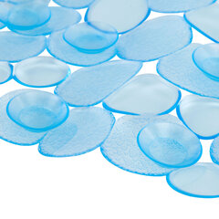 Коврик для ванны противоскользящий 64&times;36 см &laquo;Ручей&raquo;, овальный, голубой, ПВХ, присоски, PRIMILA (ПРИМИЛА), 700390