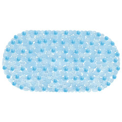 Коврик для ванны противоскользящий 64&times;36 см &laquo;Ручей&raquo;, овальный, голубой, ПВХ, присоски, PRIMILA (ПРИМИЛА), 700390