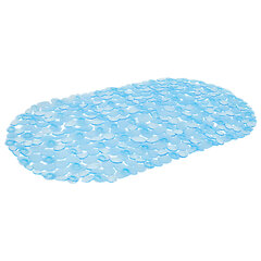 Коврик для ванны противоскользящий 64&times;36 см &laquo;Ручей&raquo;, овальный, голубой, ПВХ, присоски, PRIMILA (ПРИМИЛА), 700390