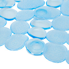 Коврик для ванны противоскользящий 64&times;36 см &laquo;Ручей&raquo;, овальный, голубой, ПВХ, присоски, PRIMILA (ПРИМИЛА), 700390