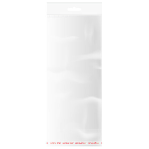 Пакеты БОПП с европодвесом, клеев.клапаном КОМПЛЕКТ 100шт 13х27+3+4см бел подложка, BRAUBERG, 700415