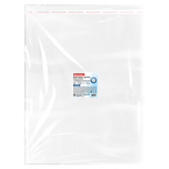 Пакеты БОПП с клеевым клапаном, КОМПЛЕКТ 100 штук, 40&times;50 + 4 см, 53 мкм, с усиленным швом, BRAUBERG, 700419