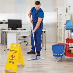 Знак предупреждающий &laquo;Осторожно! Скользкий пол!&raquo; пластик, 62&times;30см, LAIMA PROFESSIONAL, ТУРЦИЯ, 700421