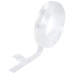 Многоразовая двухсторонняя прозрачная крепежная лента, скотч NANO tape, 5 м x 1 см, толщина 1 мм, WBZ (ВБЗ), 700424
