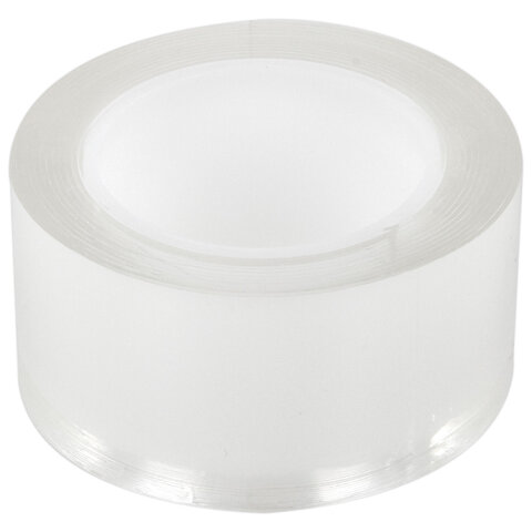 Многоразовая двухсторонняя прозрачная крепежная лента Скотч NANO tape 2м x 3см, 1мм, WBZ, 700425