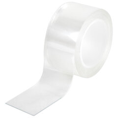 Многоразовая двухсторонняя прозрачная крепежная лента, скотч NANO tape, 2 м x 3 см, толщина 1 мм, WBZ (ВБЗ), 700425