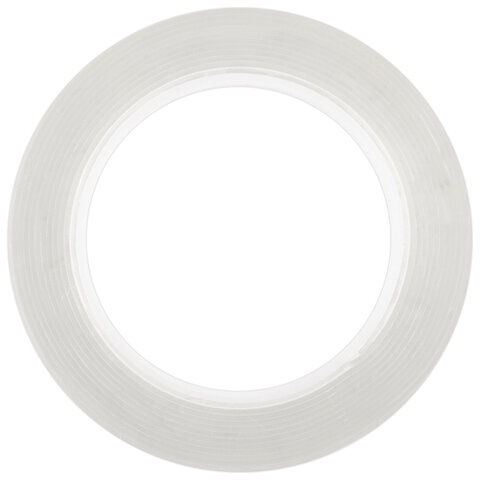 Многоразовая двухсторонняя прозрачная крепежная лента Скотч NANO tape 2м x 3см, 1мм, WBZ, 700425