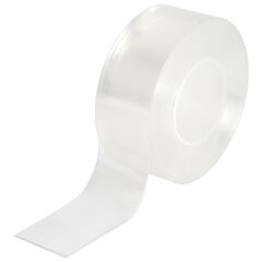 Многоразовая двухсторонняя прозрачная крепежная лента, скотч NANO tape, 5 м x 3 см, толщина 1 мм, WBZ (ВБЗ), 700426
