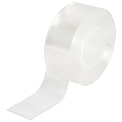 Многоразовая двухсторонняя прозрачная крепежная лента, скотч NANO tape, 5 м x 3 см, толщина 1 мм, WBZ (ВБЗ), 700426 - фото 4