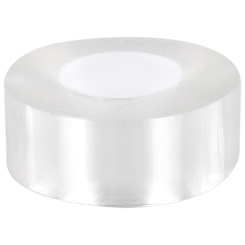 Многоразовая двухсторонняя прозрачная крепежная лента, скотч NANO tape, 5 м x 3 см, толщина 1 мм, WBZ (ВБЗ), 700426 - фото 2